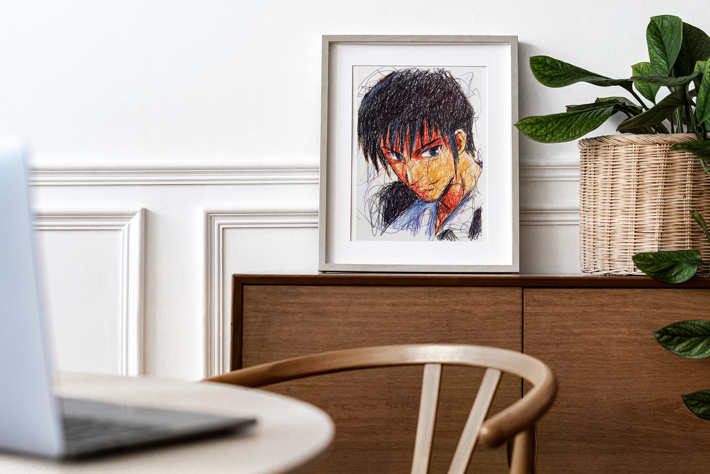 Nicholas D. Wolfwood Ballpoint Pen Print