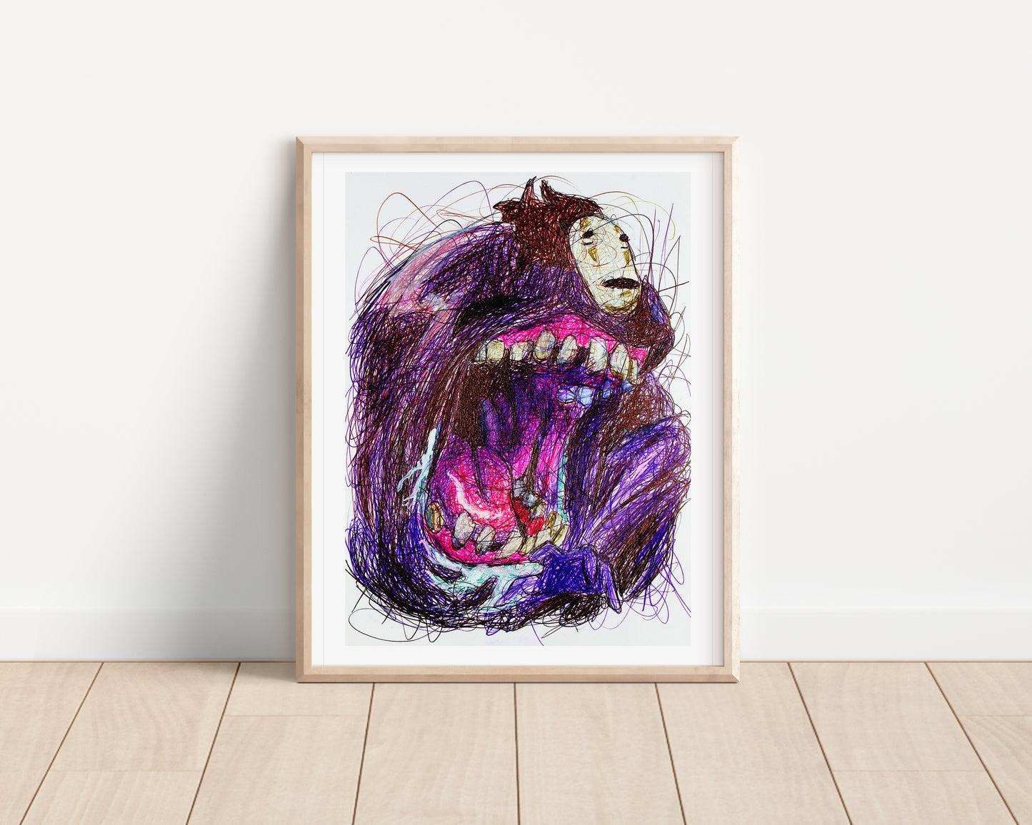 No Face Ballpoint Pen Print