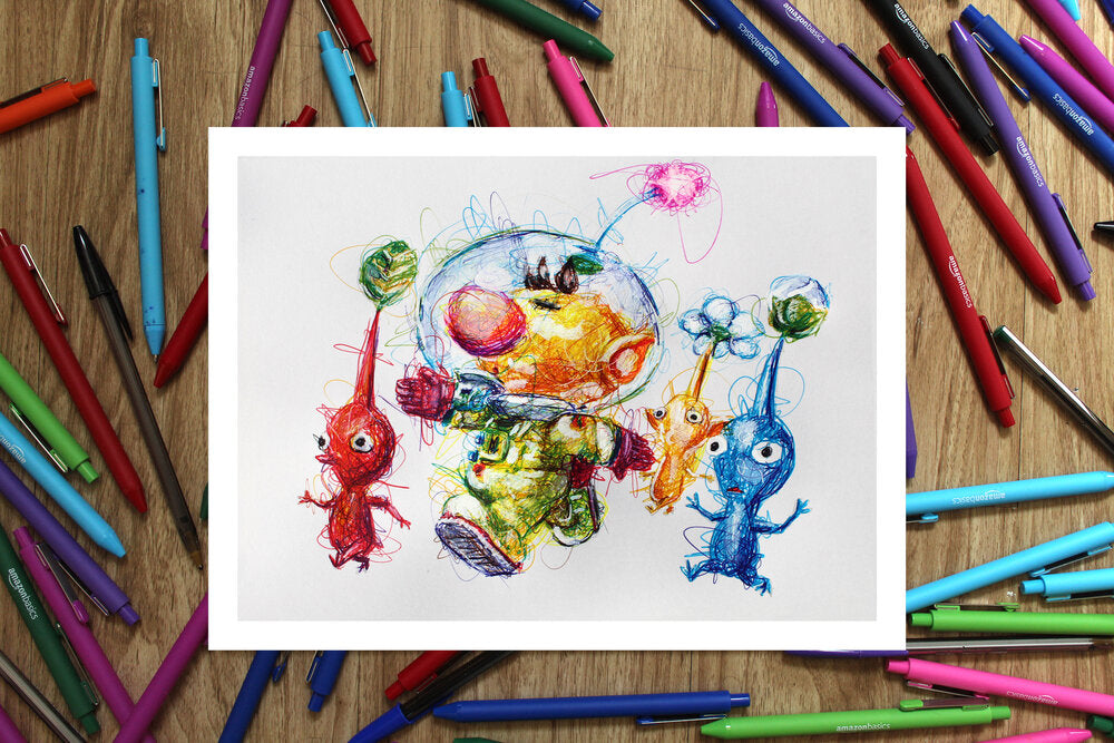 Pikman Ballpoint Pen Art Print Set-Cody James by Cody
