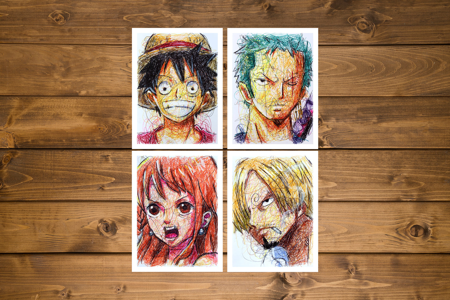 One Piece Fanart Print Set