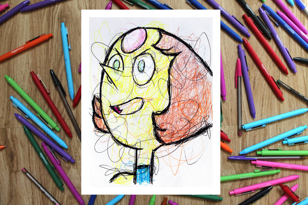 Steven Universe Ballpoint Pen Scribble Art Print Set-Cody James by Cody