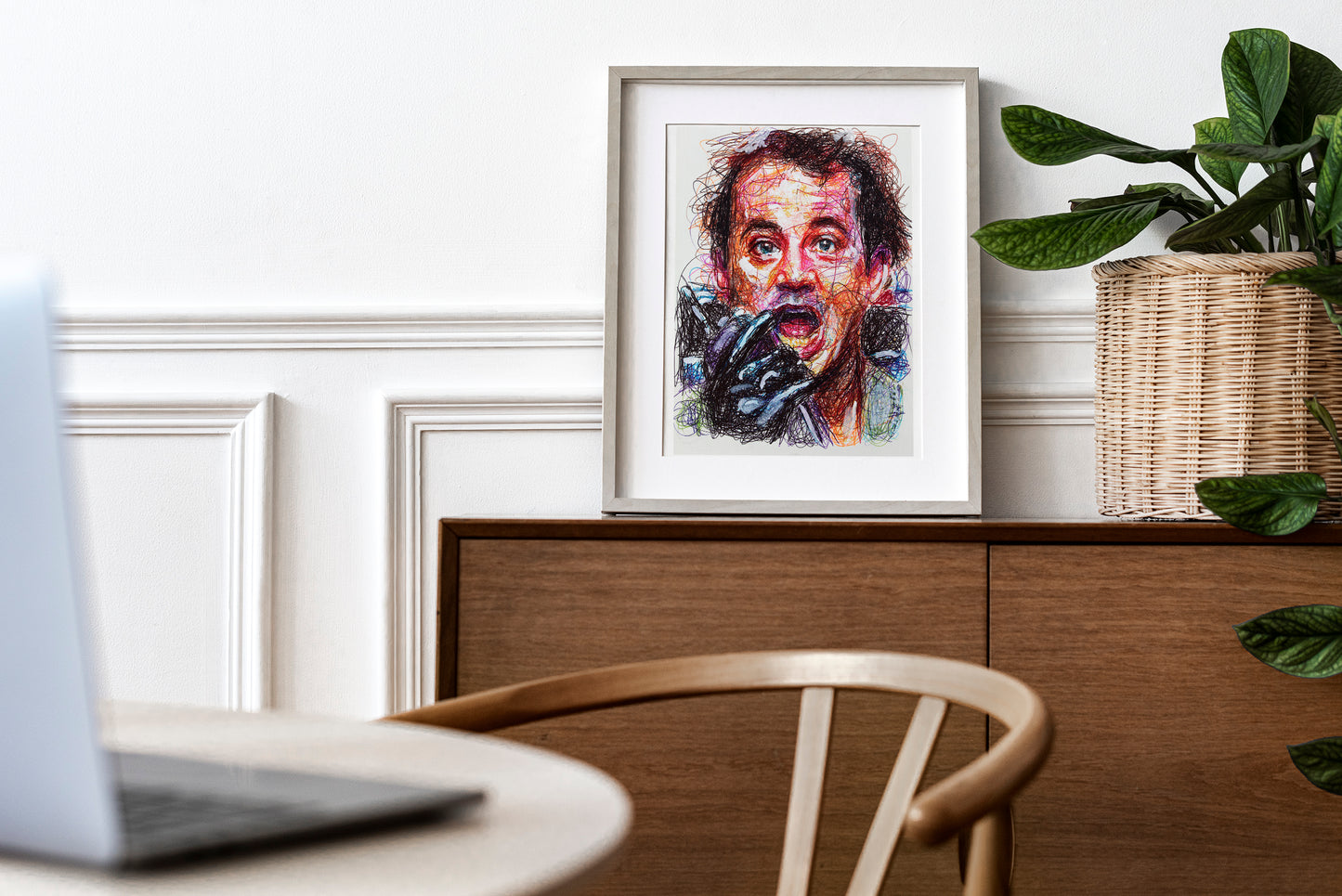 Peter Veckman Ballpoint Pen Scribble Art Print