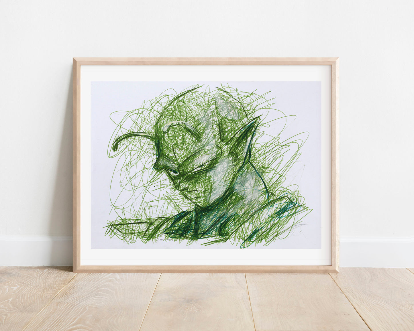 Piccolo Ballpoint Pen Scribble Art Print