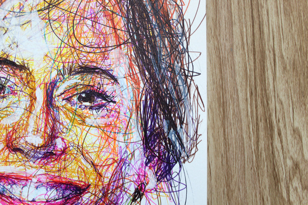 Custom Ballpoint Pen Portrait Drawing-Cody James by Cody