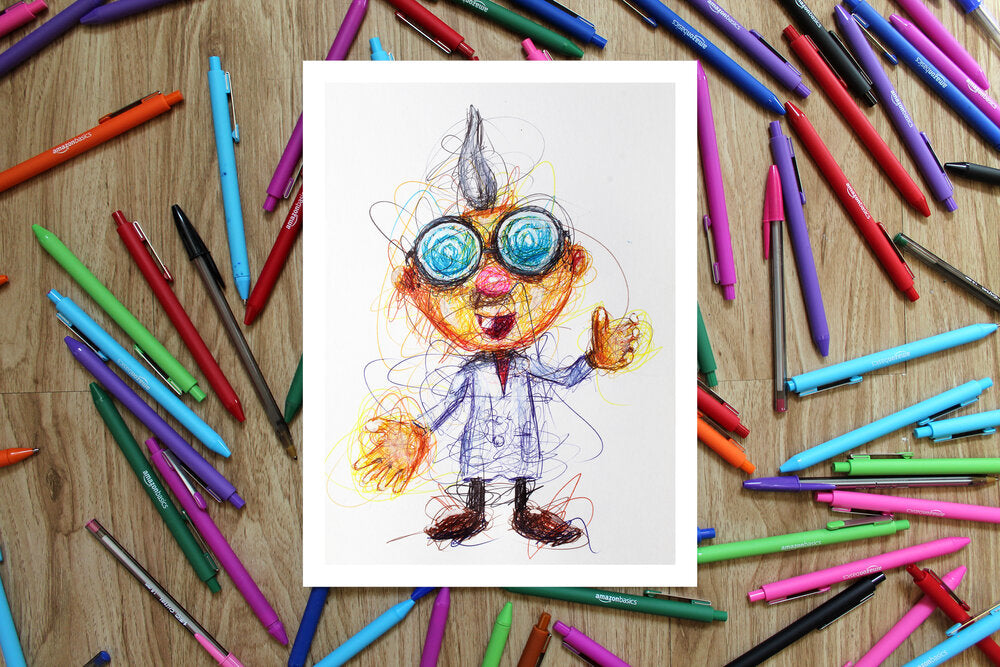 Luigi's Mansion Complete Ballpoint Pen Art Print Set-Cody James by Cody