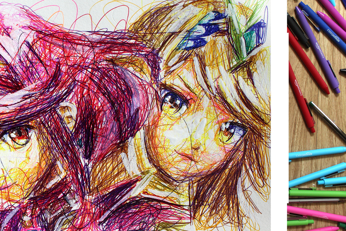 Pyra and Mythra Ballpoint Pen Poster