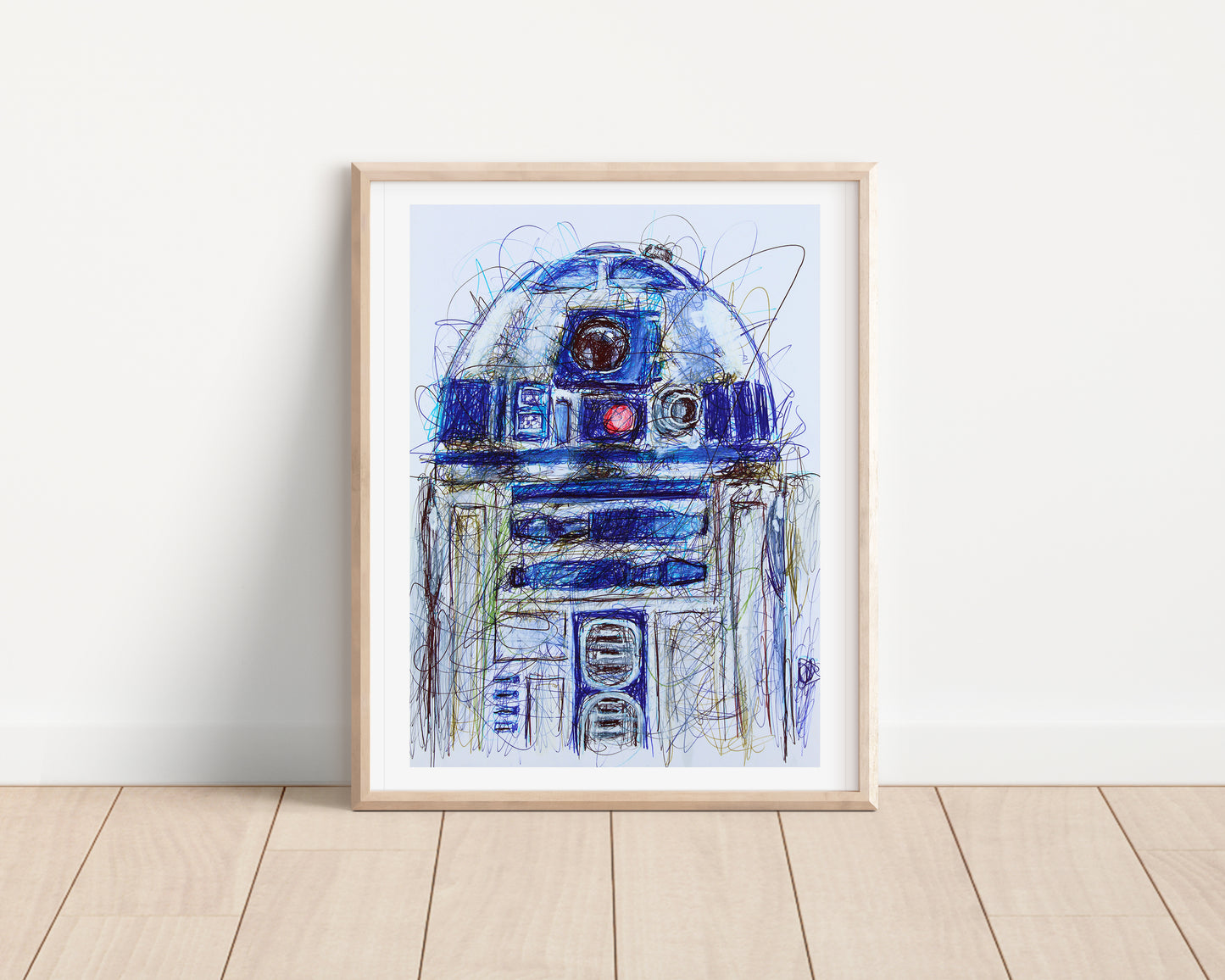 R2D2 Ballpoint Pen Print