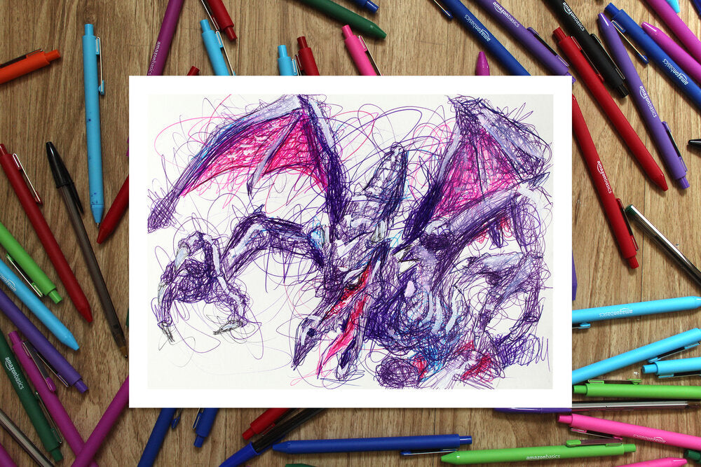 Metroid Complete Ballpoint Pen Art Print Set-Cody James by Cody