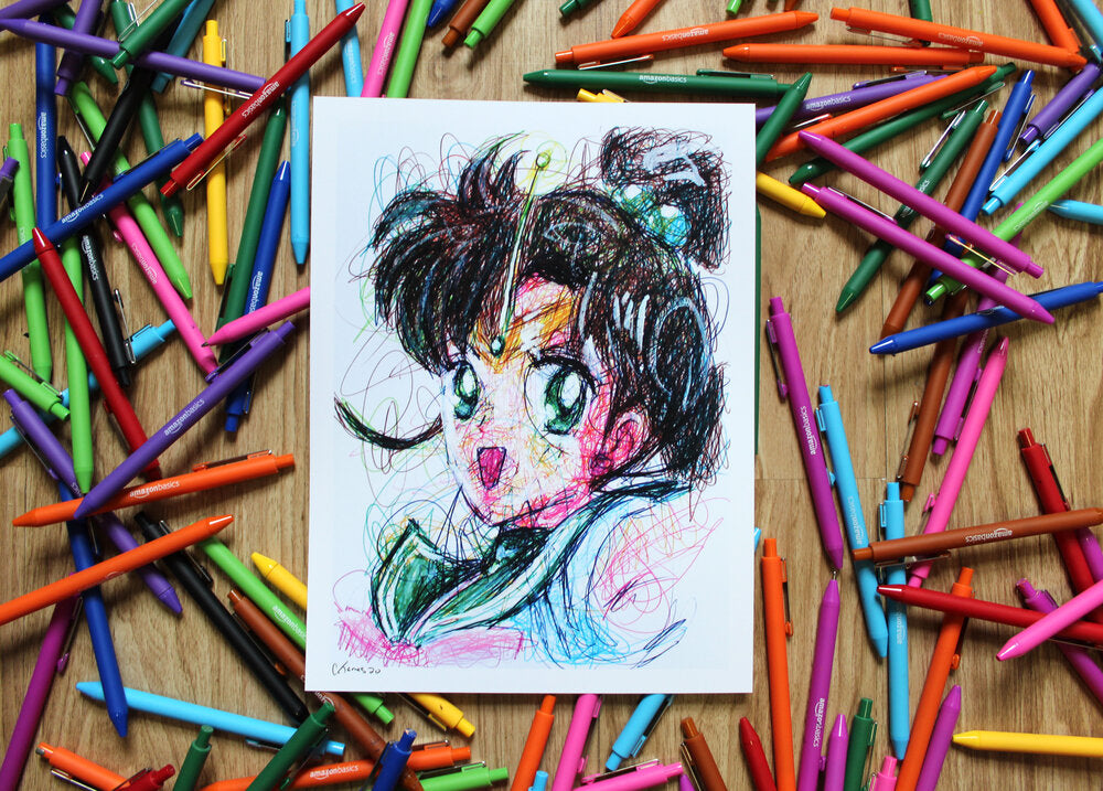 Sailor Moon Ballpoint Pen Art Print Set-Cody James by Cody