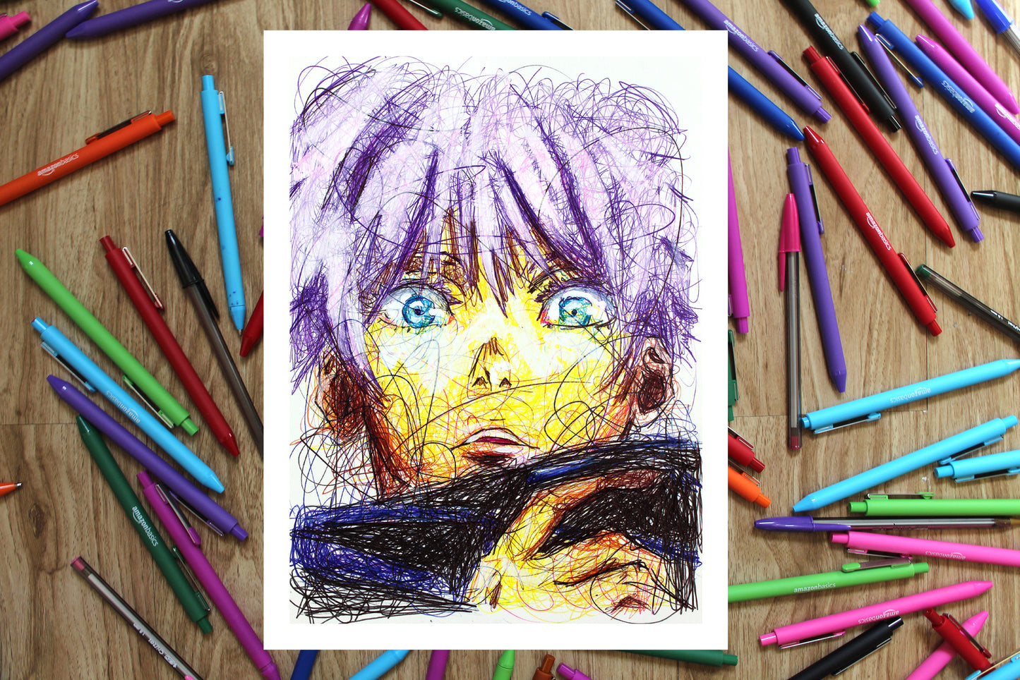 Jujutsu Kaisen Ballpoint Pen Poster Set