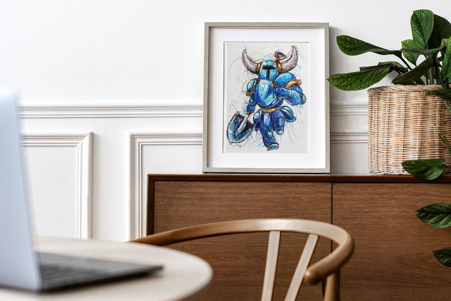 Shovel Knight Ballpoint Pen Print