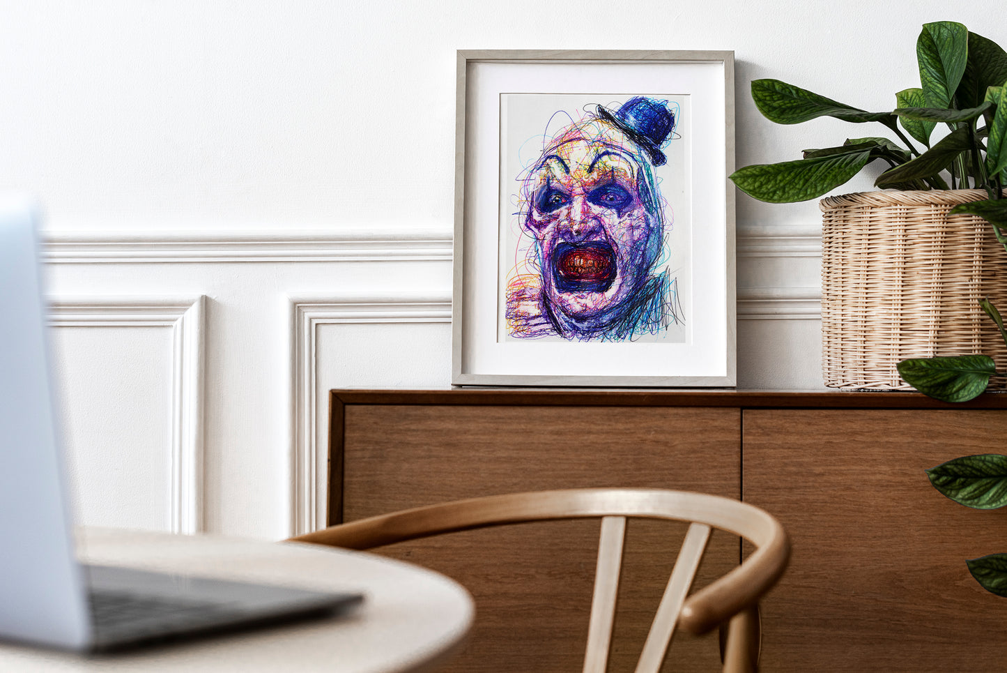 Terrifier Ballpoint Pen Art Print