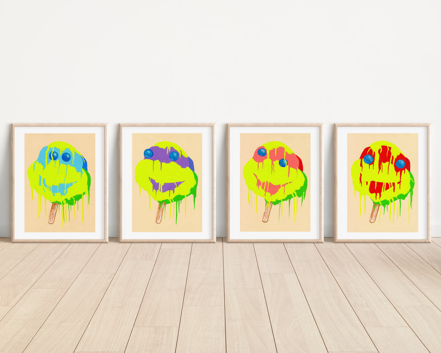 Ninja Turtle Popsicle Print Set