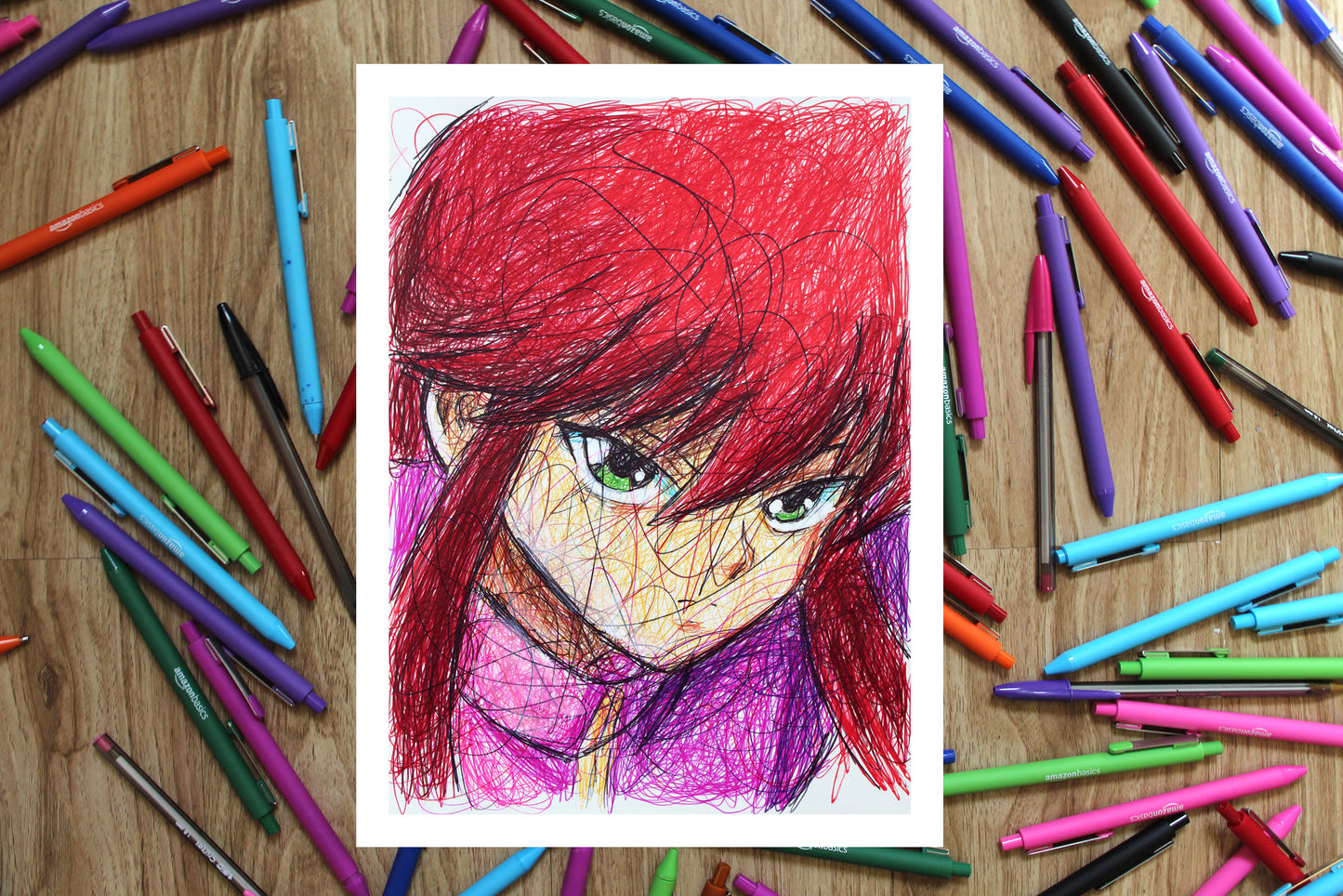 YuYu Hakusho Ballpoint Pen Art Print Set
