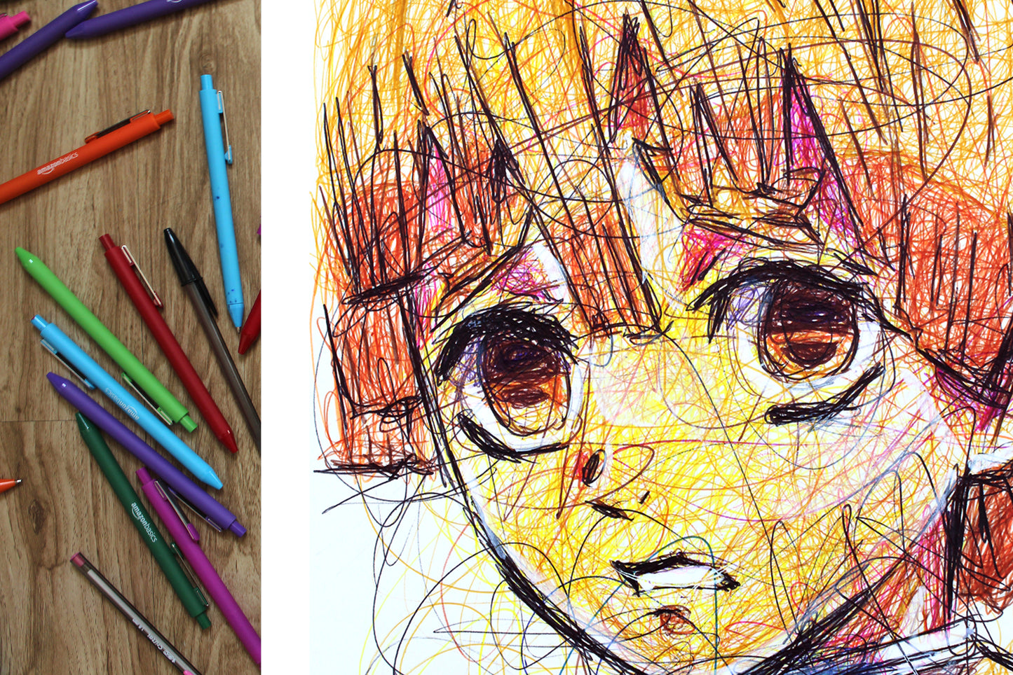 Zenitsu Agatsuma Ballpoint Pen Print