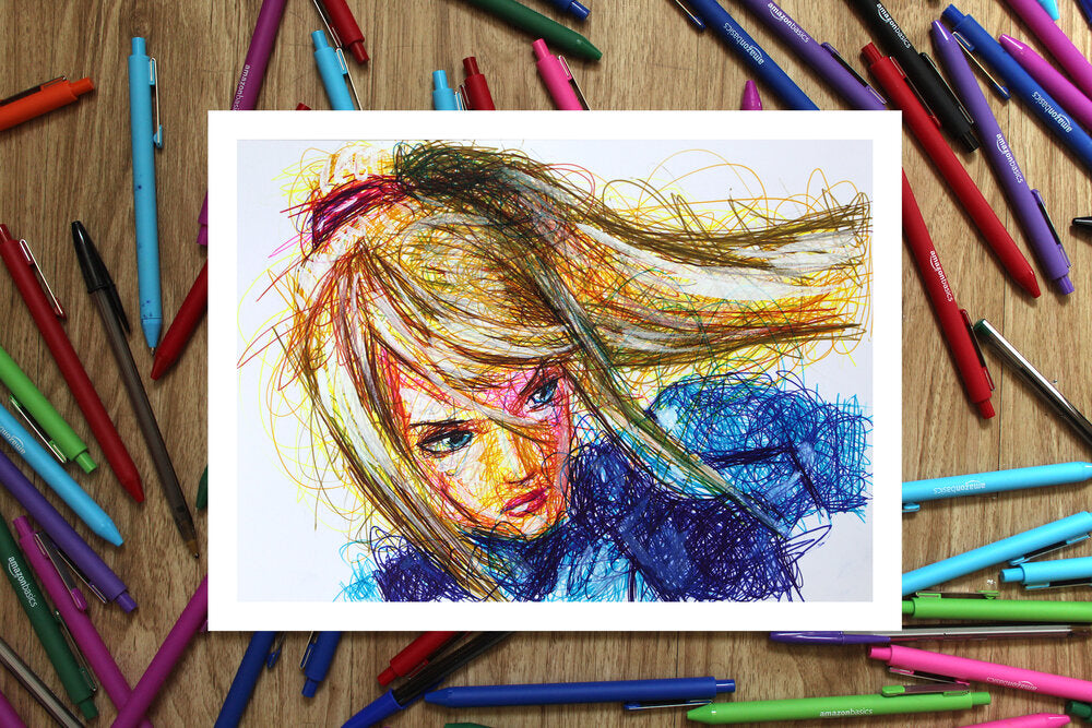 Metroid Complete Ballpoint Pen Art Print Set-Cody James by Cody