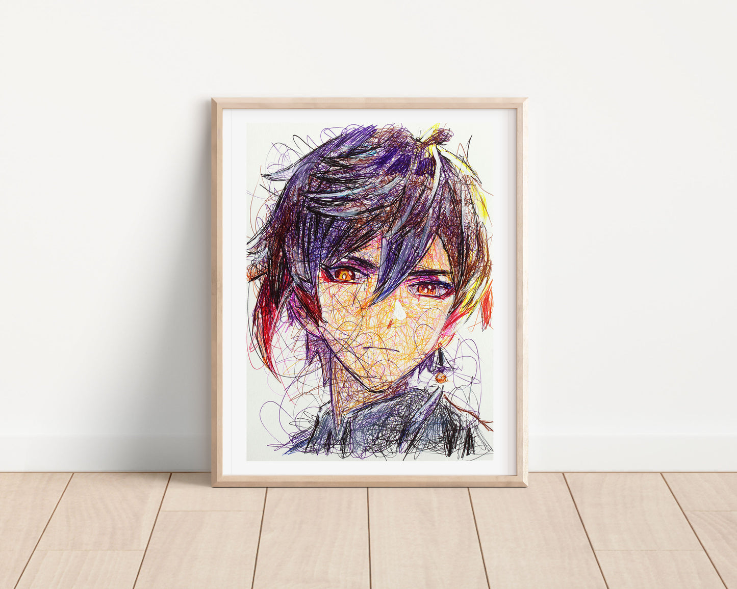Zhongli Ballpoint Pen Art Print