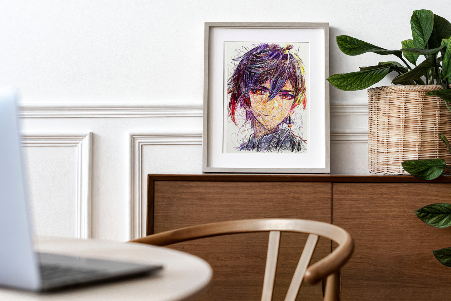 Zhongli Ballpoint Pen Art Print