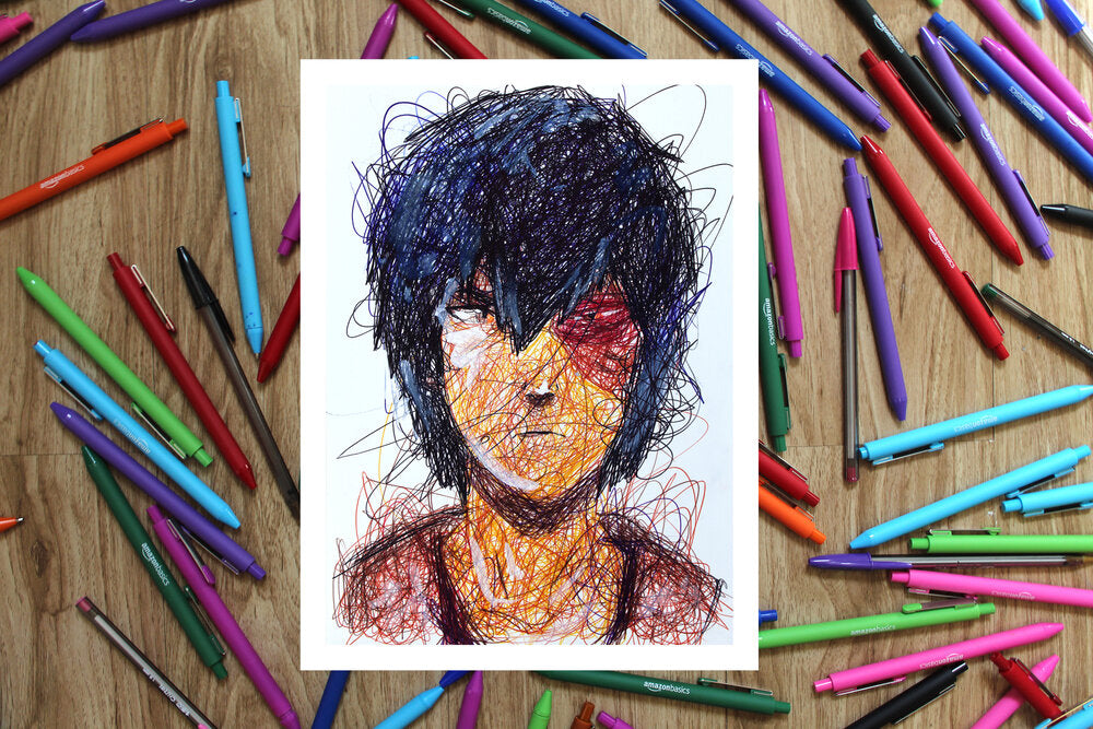 Avatar Last Air Bender Complete Ballpoint Pen Art Print Set-Cody James by Cody