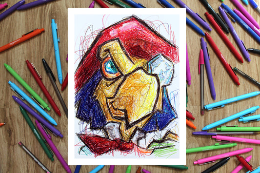 Arpeggio Ballpoint Pen Art Print