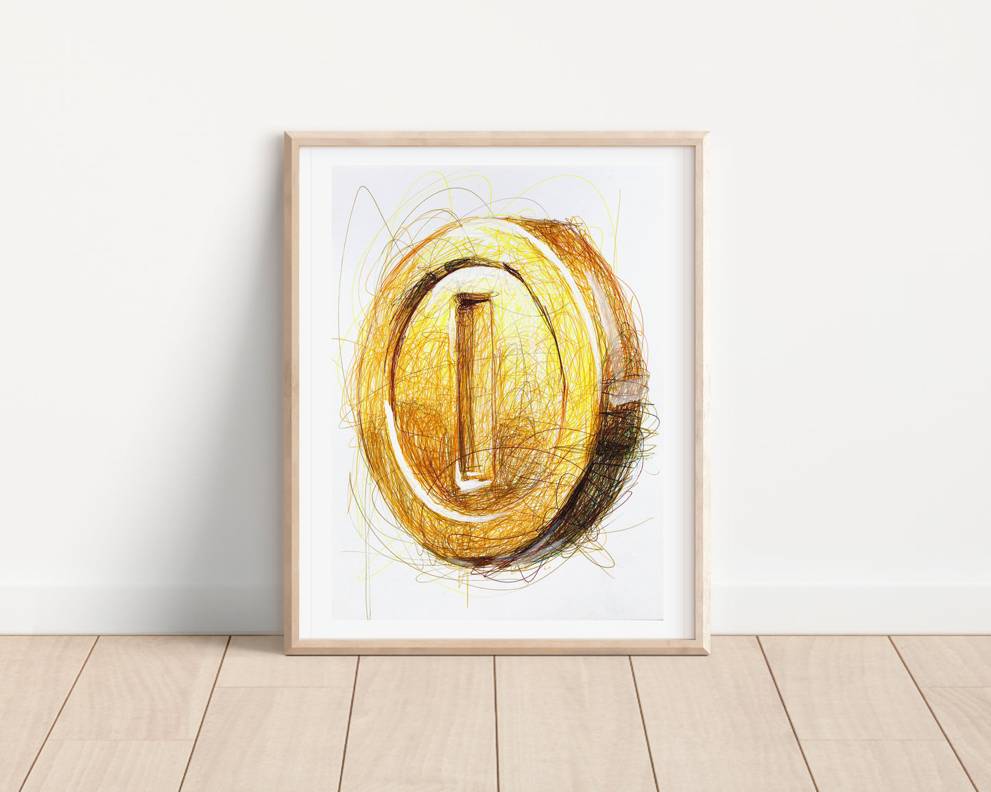 Gold Coin Ballpoint Pen Print