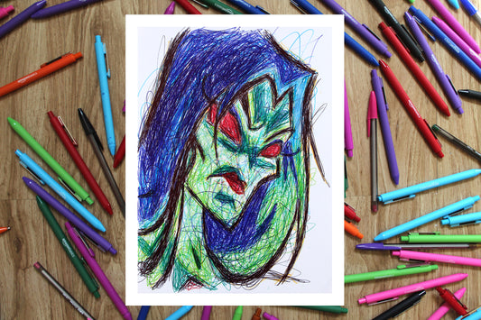 Contessa Ballpoint Pen Art Print