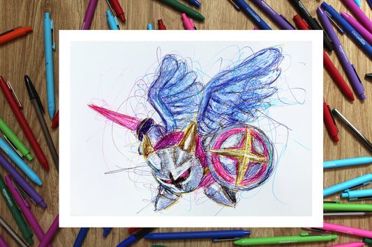 Galacta Knight Ballpoint Pen Print