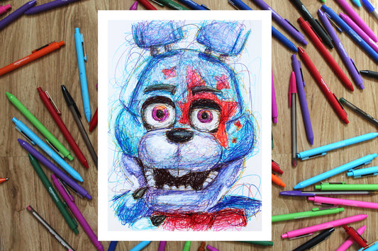 Glamrock Bonnie Ballpoint Pen Print