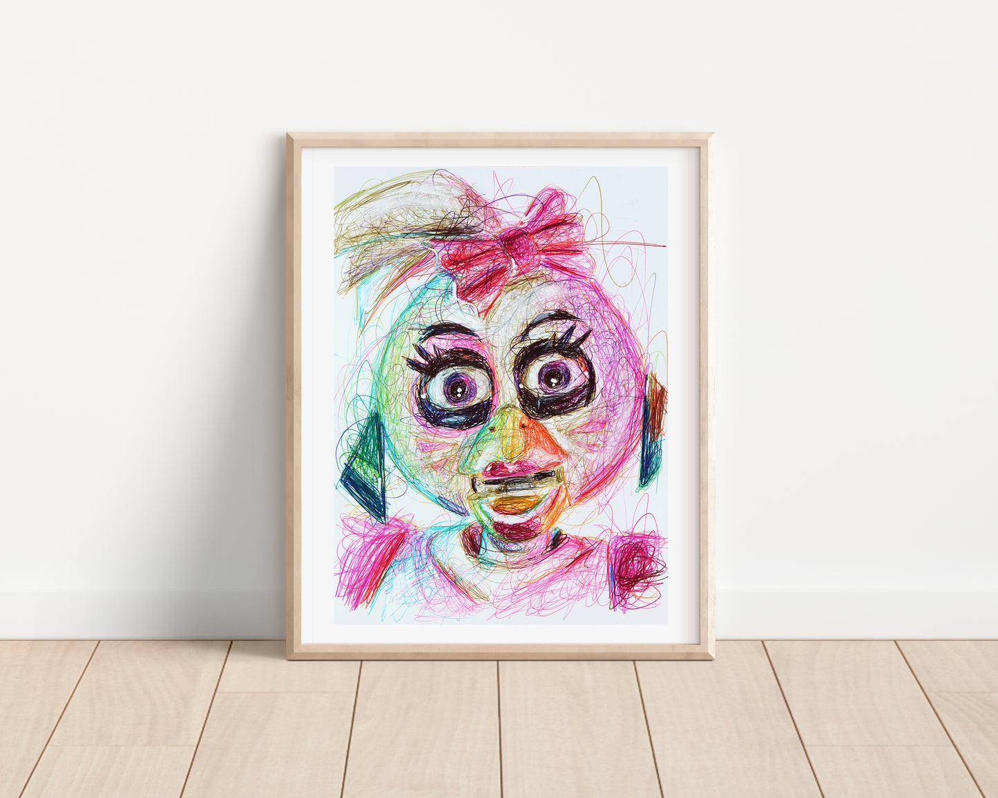 Glamrock Chica Ballpoint Pen Print