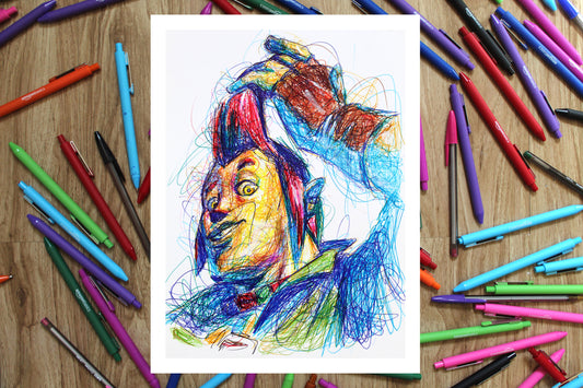 Groose Ballpoint Pen Print