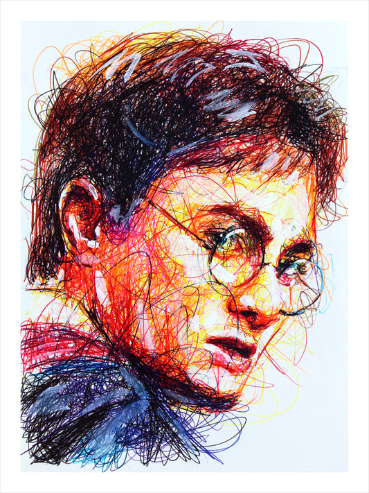 Original Harry Potter Ballpoint Pen Drawing