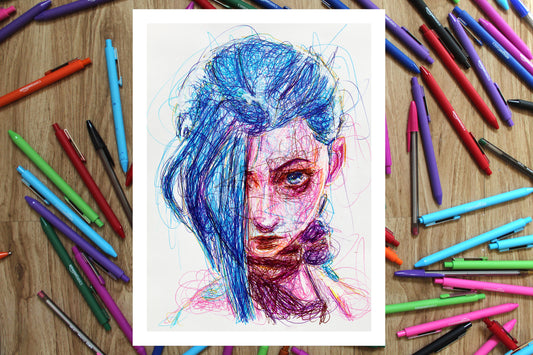 Jinx Ballpoint Pen Print
