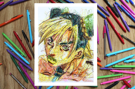 Jolyne Ballpoint Pen Print
