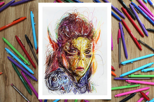 Laezel Ballpoint Pen Print