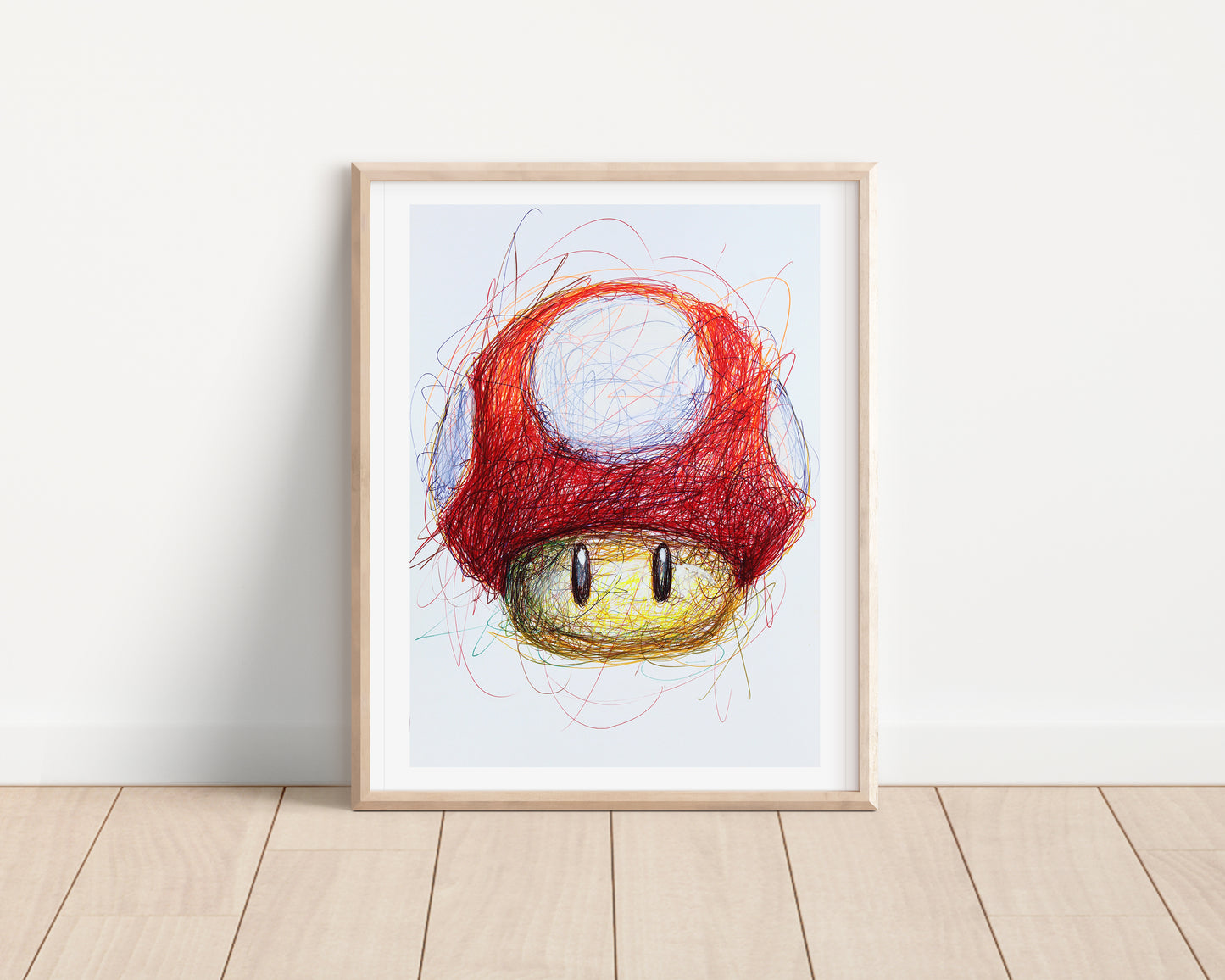 Mushroom Power Up Ballpoint Pen Print