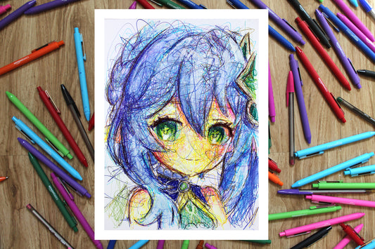 Nahida Ballpoint Pen Print