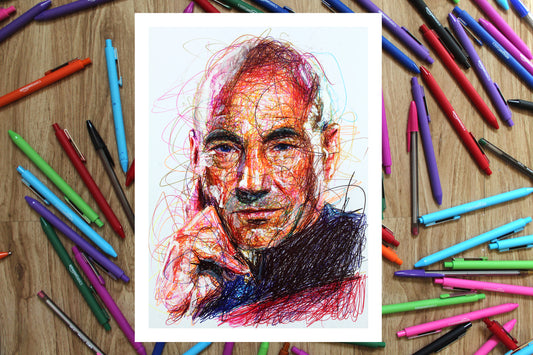 Jean-Luc Picard Ballpoint Pen Print
