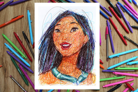 Pocahontas Ballpoint Pen Print