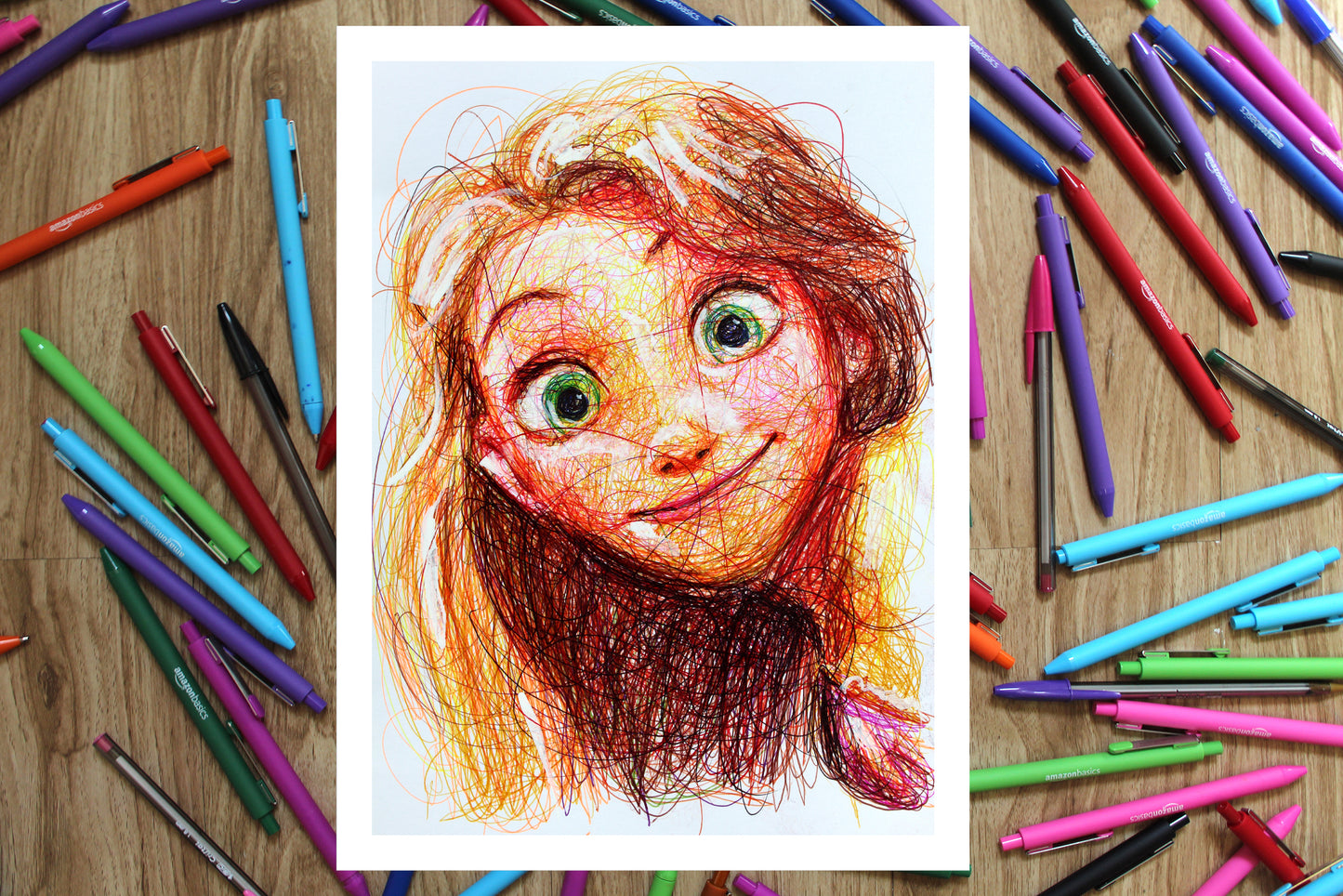 Rapunzel Ballpoint Pen Print