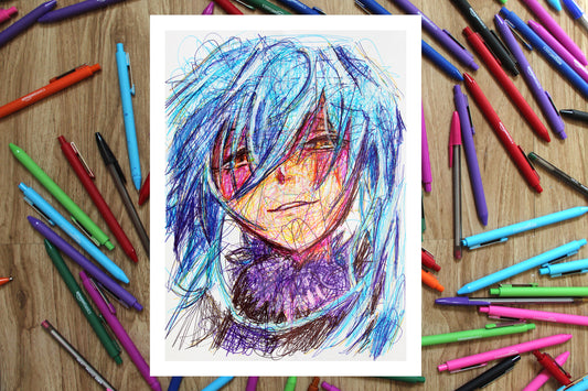 Rimuru Tempest Ballpoint Pen Print