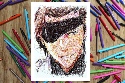 Sosuke Aizen Ballpoint Pen Print