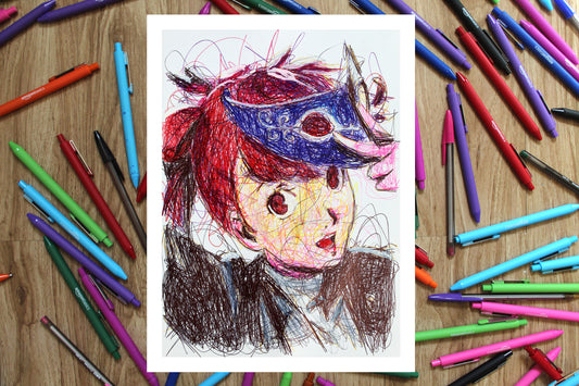 Sumire Yoshizawa Ballpoint Pen Print