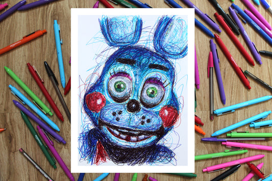 Toy Bonnie Ballpoint Pen Art Print