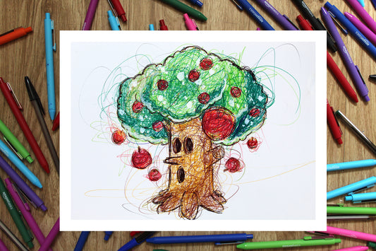 Whispy Woods Ballpoint Pen Print