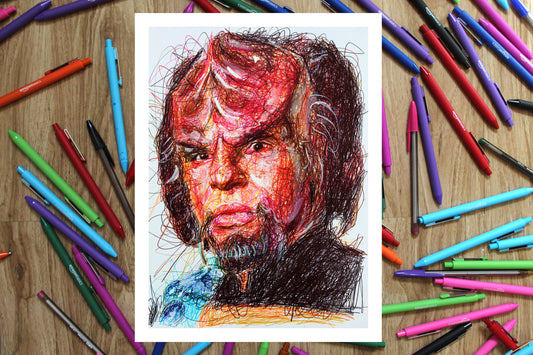 Worf Ballpoint Pen Print