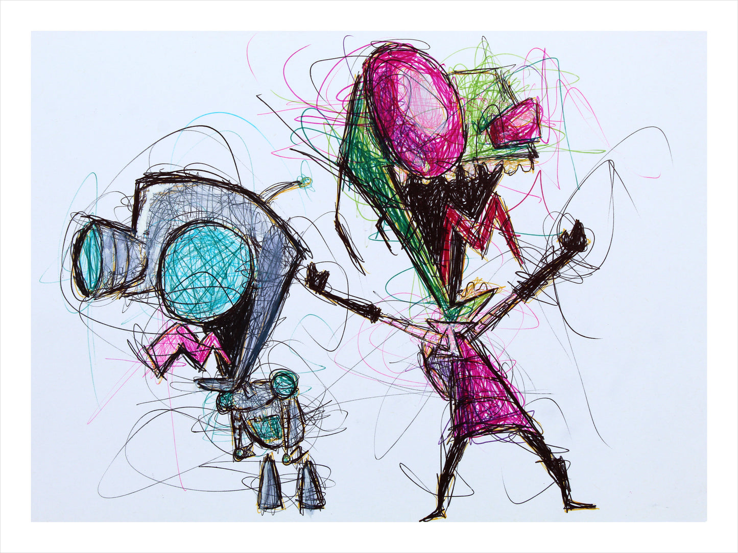 Original Invader Zim Drawing