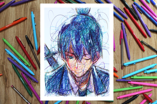 Aki Hayakawa Ballpoint Pen Print