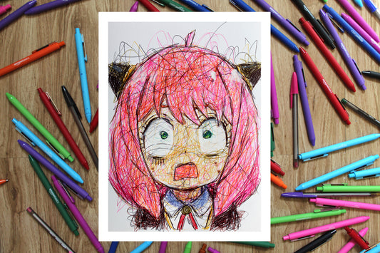 Anya Forger Ballpoint Pen Print