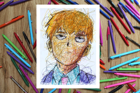 Arataka Reigen Ballpoint Pen Print