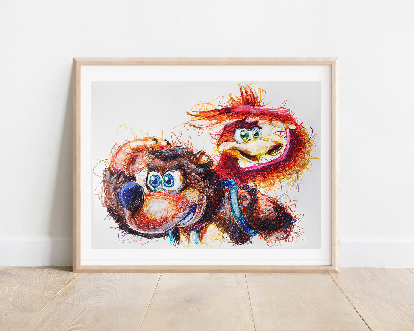 Banjo Kazooie Ballpoint Pen Print